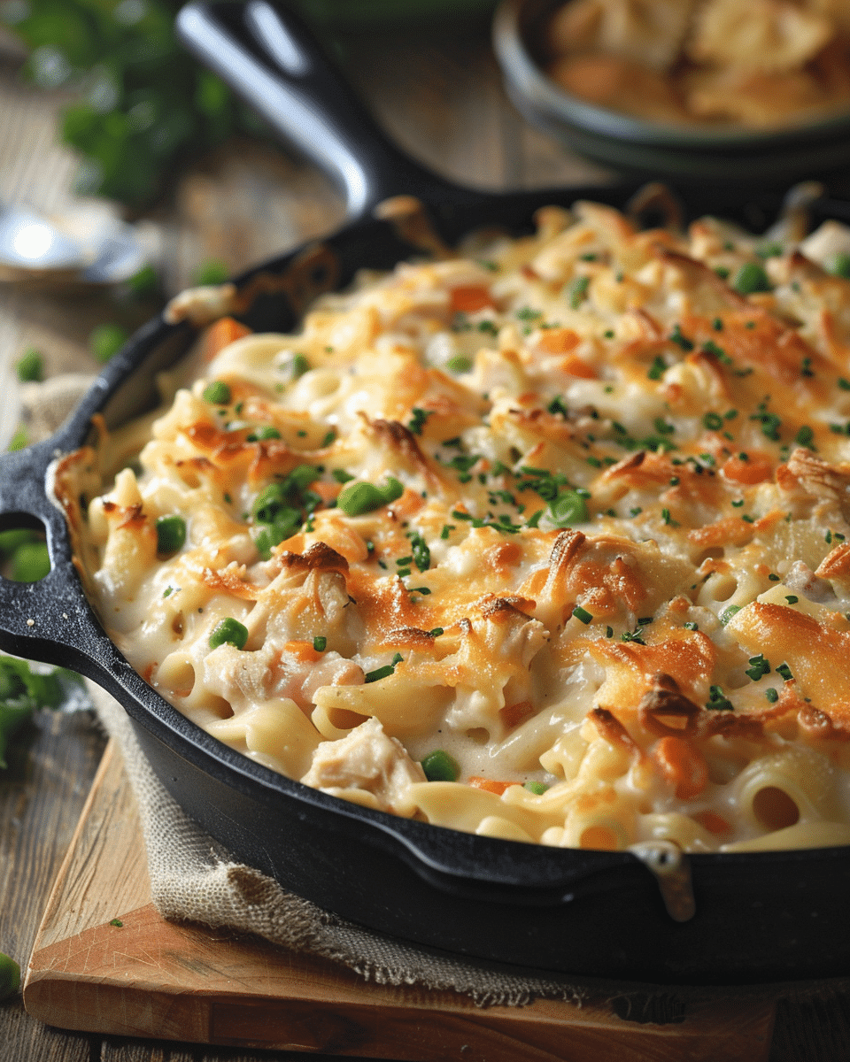 One-Pot Chicken Pot Pie Pasta