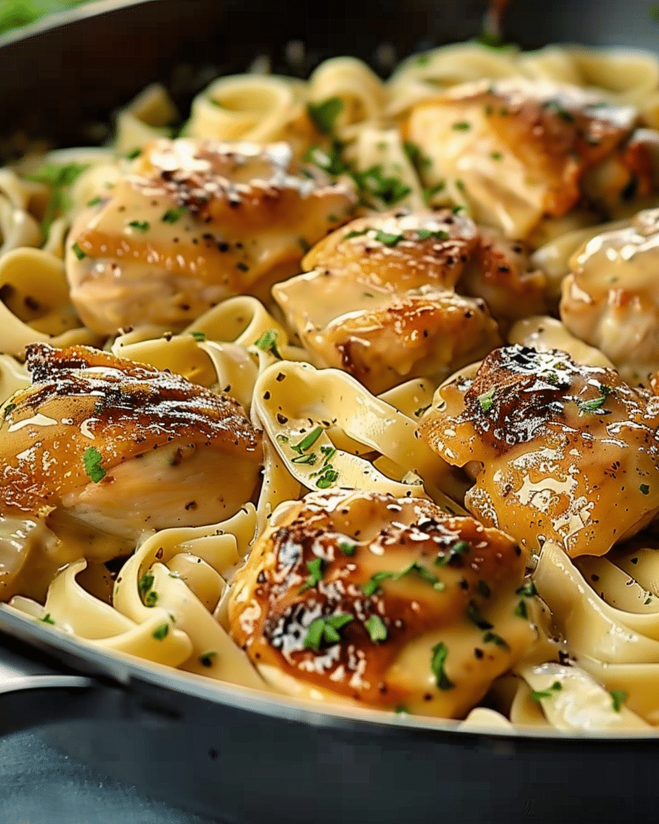 One‑Pan Chicken with Buttered Noodle