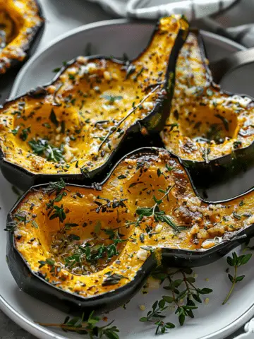 Parmesan Herb Roasted Acorn Squash