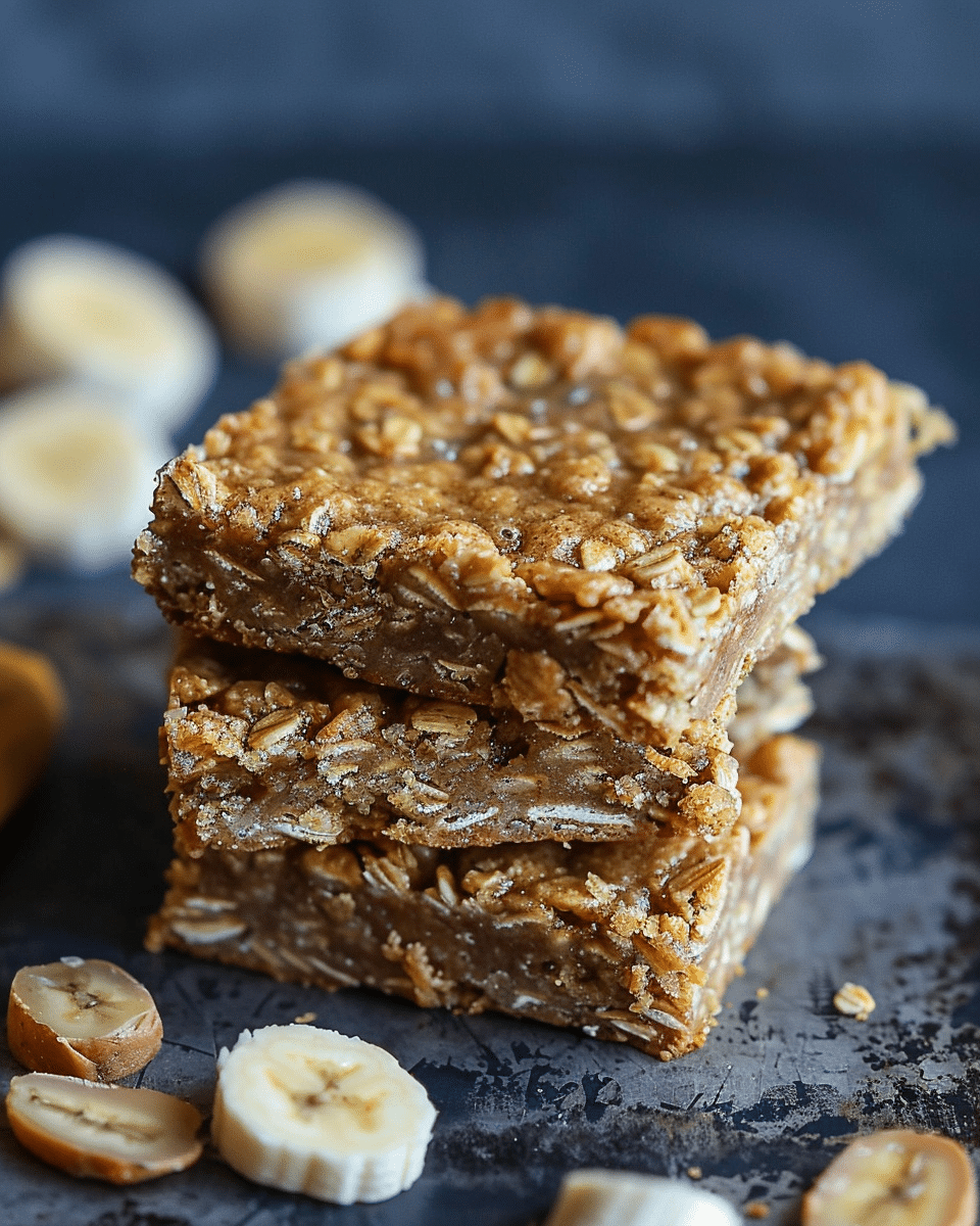 Peanut Butter Banana Oat Bars