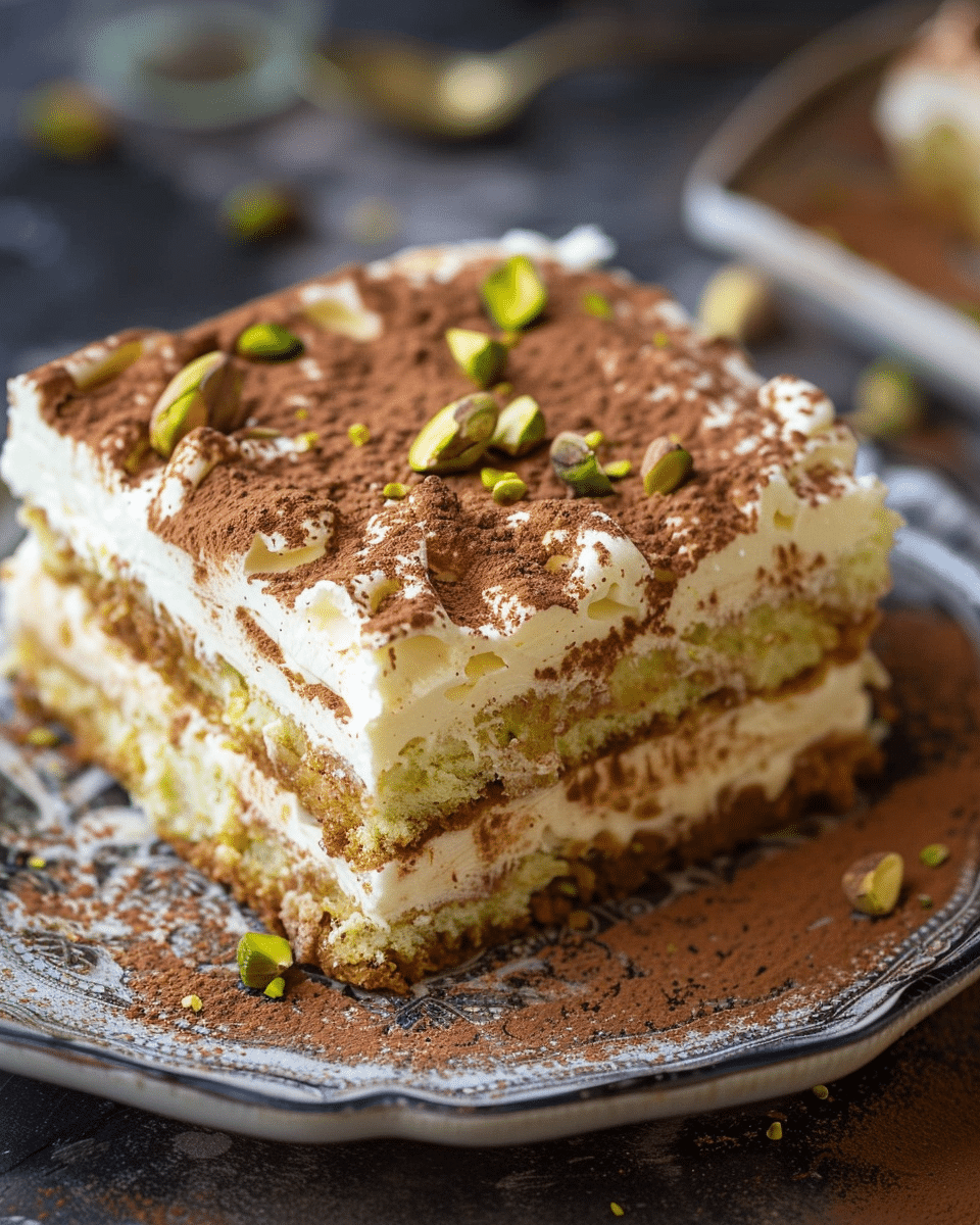 Pistachio Tiramisu