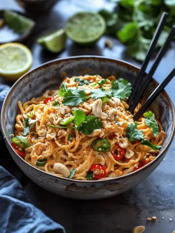 Red Curry Peanut Noodles