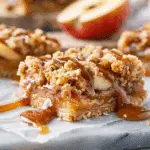 Salted Caramel Apple Crumble Bars
