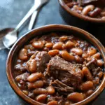 Slow Cooker Steakhouse Cowboy Baked Beans