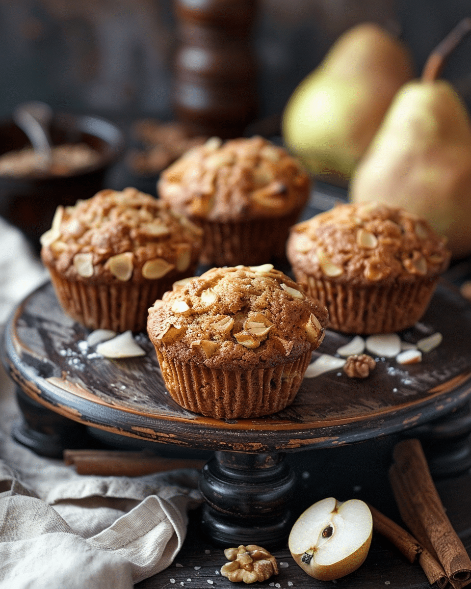 Spiced Pear Muffins