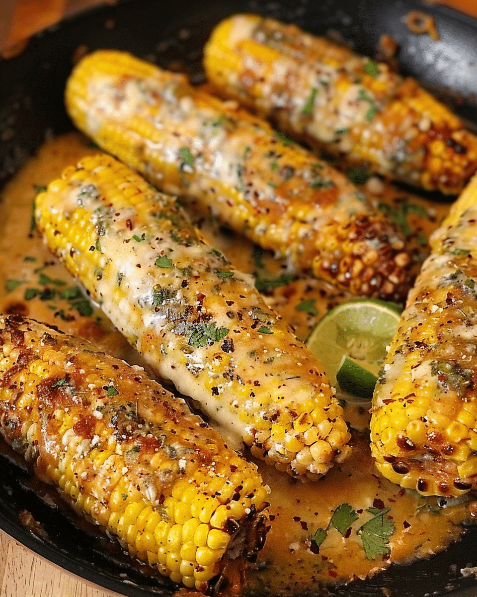 Spicy & Creamy Cajun Corn on the Cob