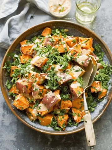 Sweet Potato Salad with Creamy Dijon Dressing