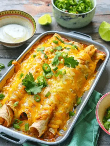 Tender & Cheesy Chicken Enchiladas