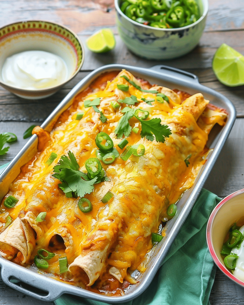 Tender & Cheesy Chicken Enchiladas
