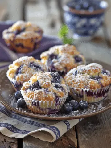 Baked Blueberry Fritter Bites