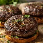 Baked Hamburgers with Garlic Butter