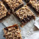 Chewy Vegan Date Squares with Oat Crumble