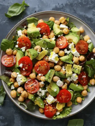 Chickpea, Feta & Avocado Summer Salad