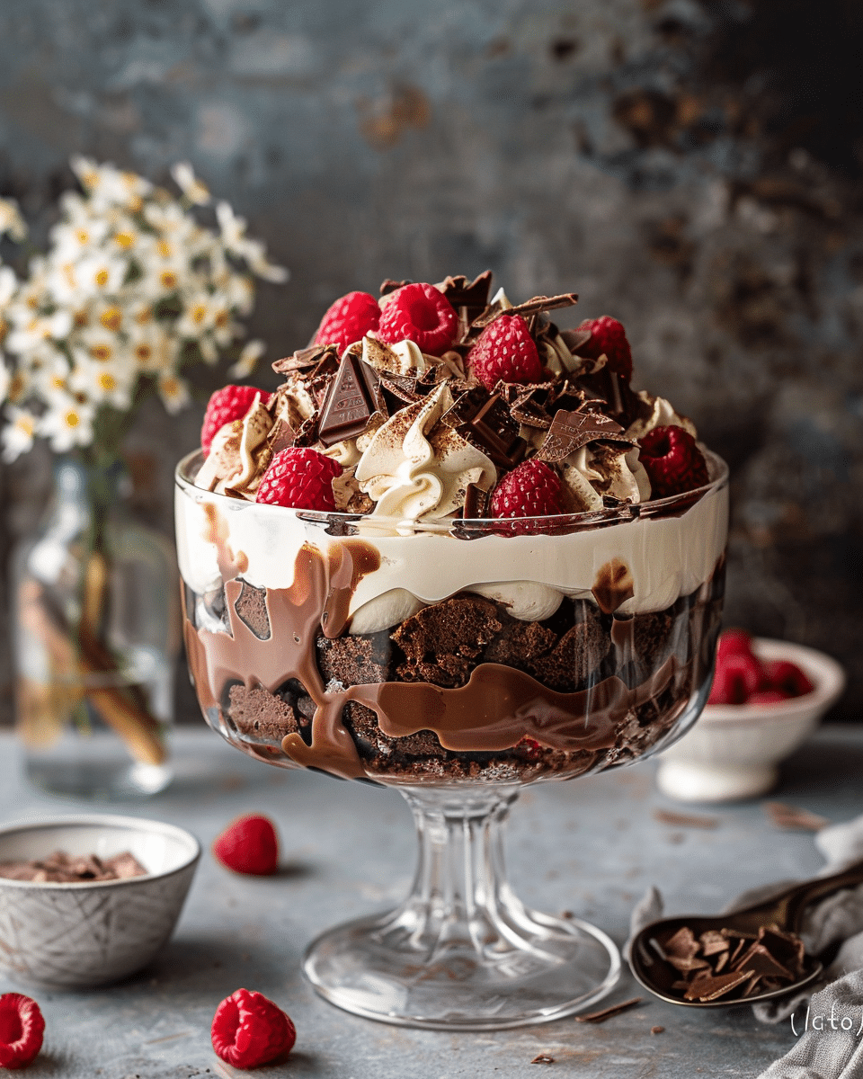 Chocolate Alchermes Trifle