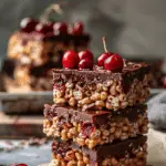 Chocolate Cherry Rice Krispies Treats