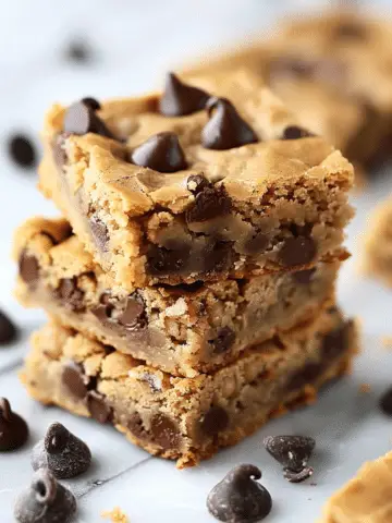 Chocolate Chip Chickpea Blondies