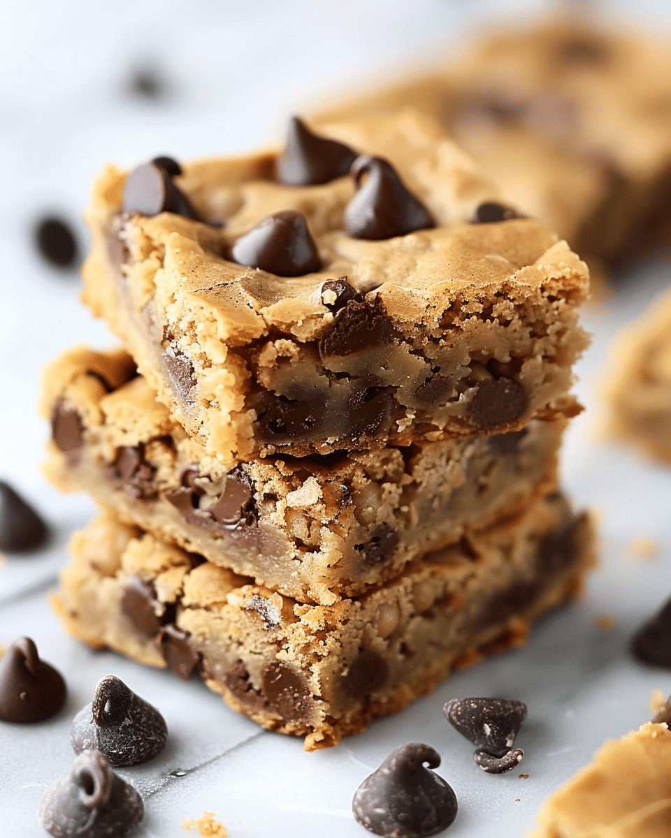 Chocolate Chip Chickpea Blondies