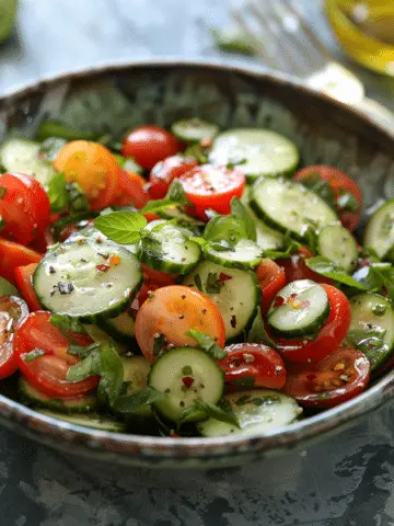 Classic Cucumber Tomato Salad