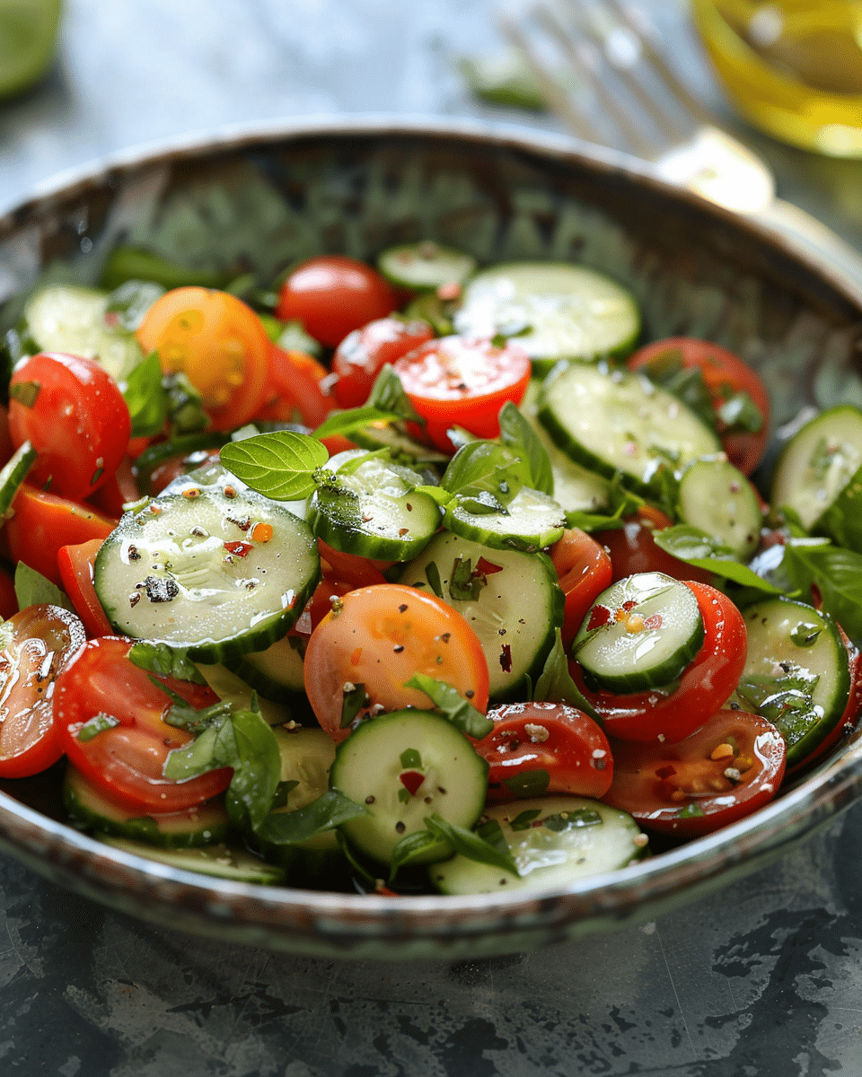 Classic Cucumber Tomato Salad