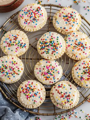 Classic Italian Iced Sprinkle Cookies