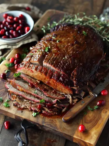 Cranberry Holiday Beef Brisket