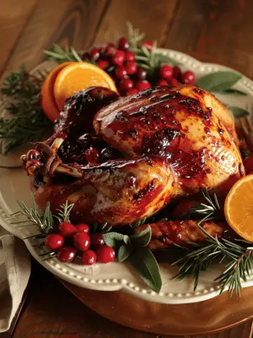 Cranberry Orange Glazed Turkey Breast