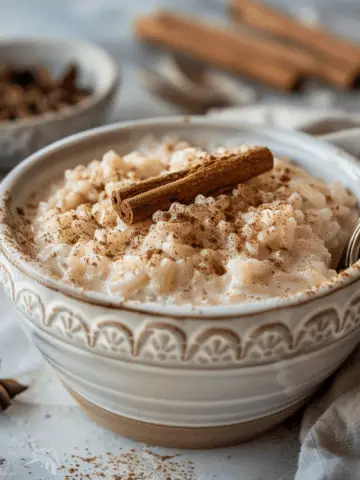 Creamy Cinnamon Rice Pudding