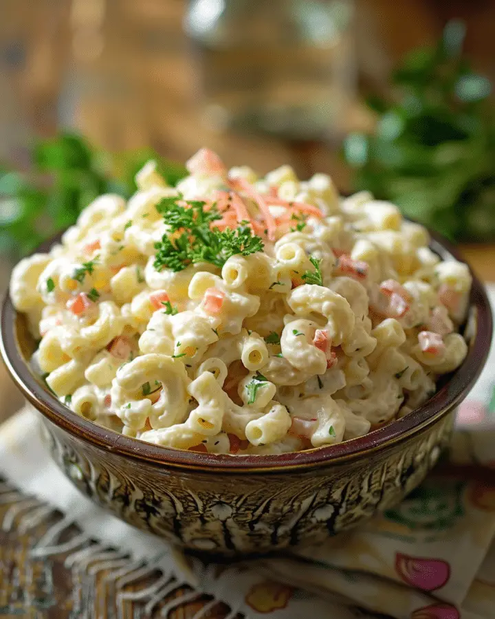 Creamy Classic Macaroni Salad | Cheryl's Cooking