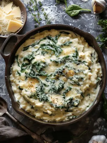 Creamy Garlic Parmesan Spinach