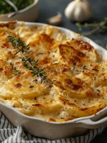 Creamy Garlic Yukon Scalloped Potatoes