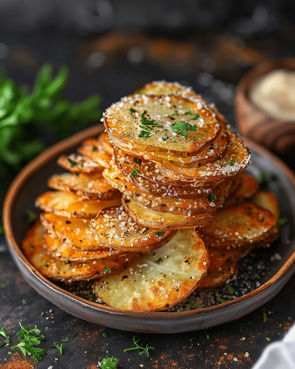Crispy Air Fryer Sliced Potatoes