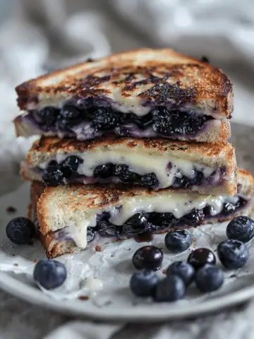 Crispy Blueberry Grilled Cheese