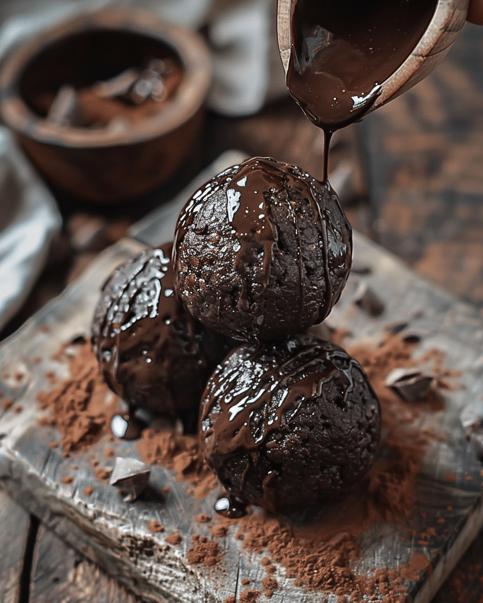 Dark Chocolate Protein Balls (No-Bake & Low-Carb)