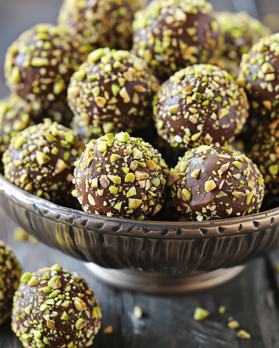 Dubai‑Style Chocolate Pistachio Balls