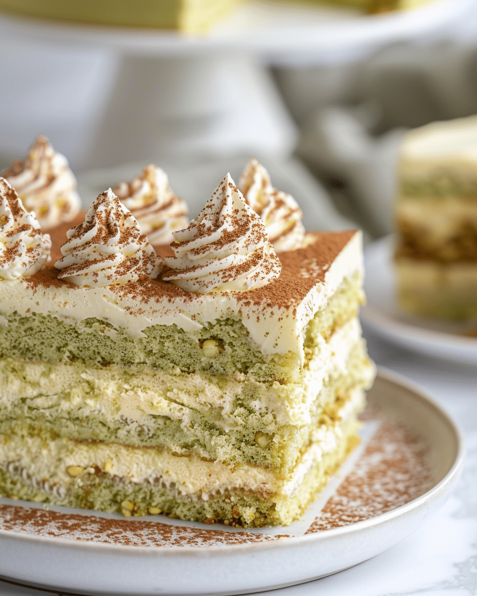 Easy Pistachio Tiramisu