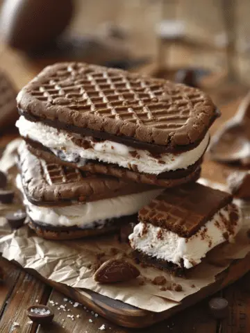 Football Ice Cream Sandwiches