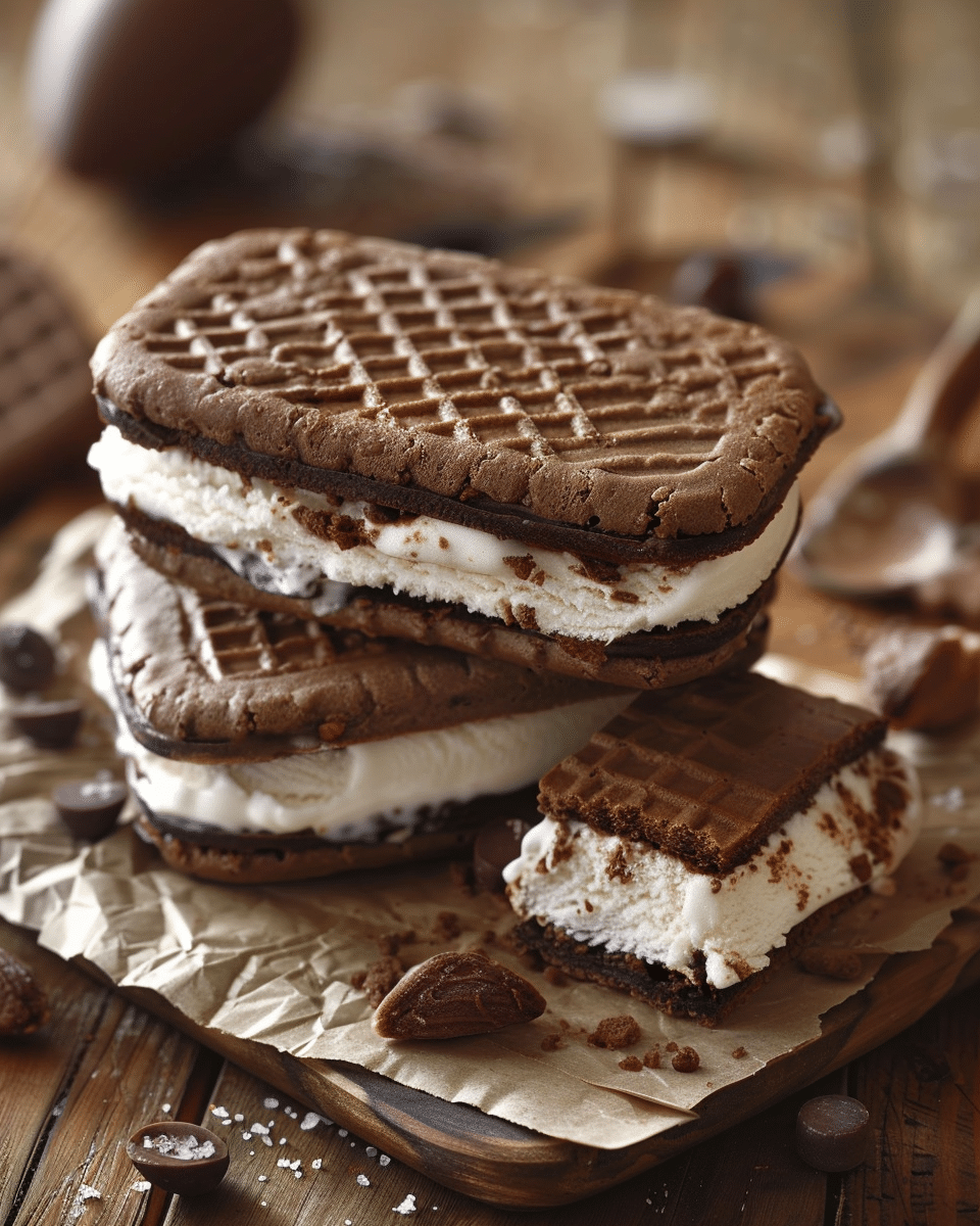 Football Ice Cream Sandwiches