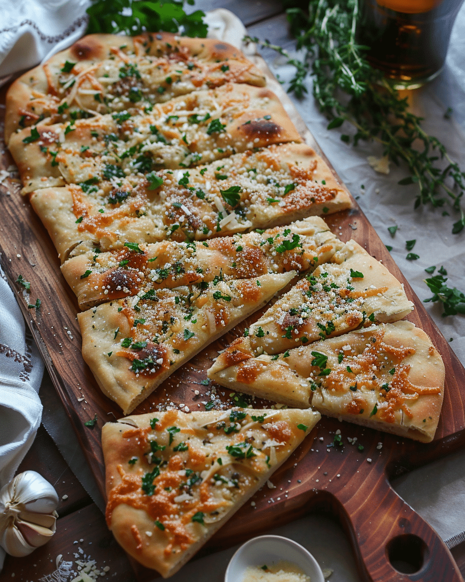 Garlic Parmesan Flatbread