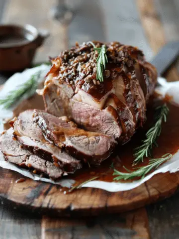 German-Style Spiced Roast with Beer Gravy