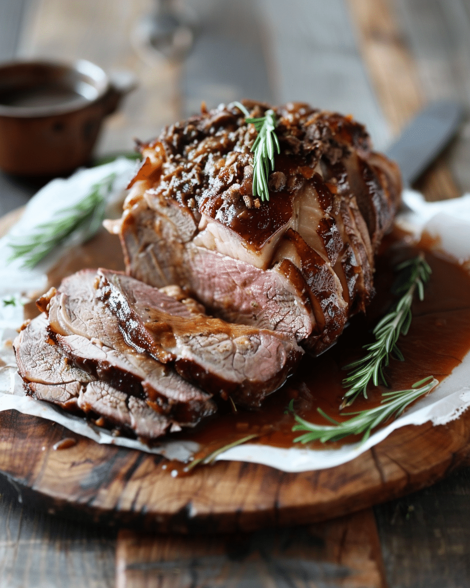German-Style Spiced Roast with Beer Gravy