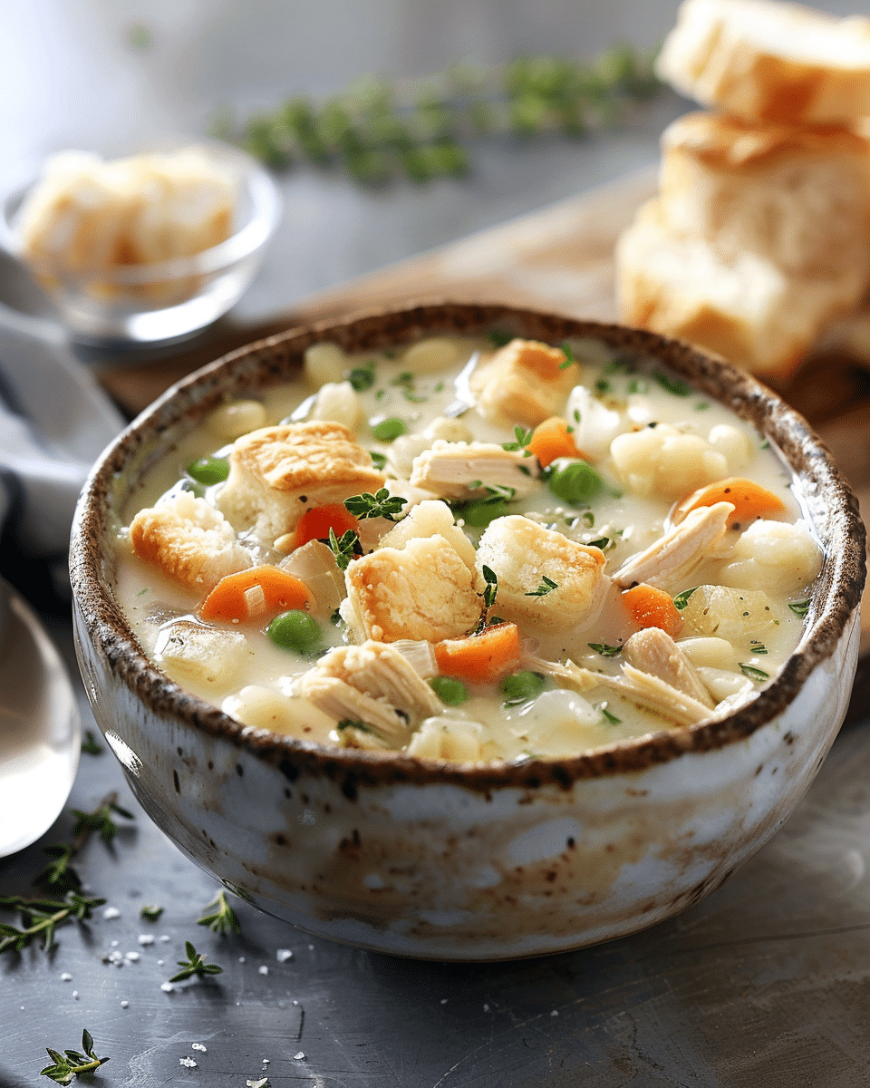 Healthy Chicken Pot Pie Soup