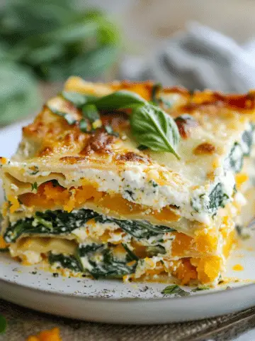 Italian‑Style Butternut Squash and Spinach Lasagna
