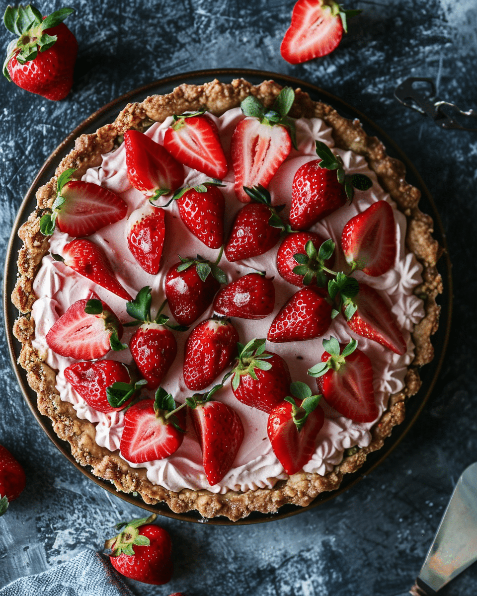 No-Bake Vegan Strawberry Pie