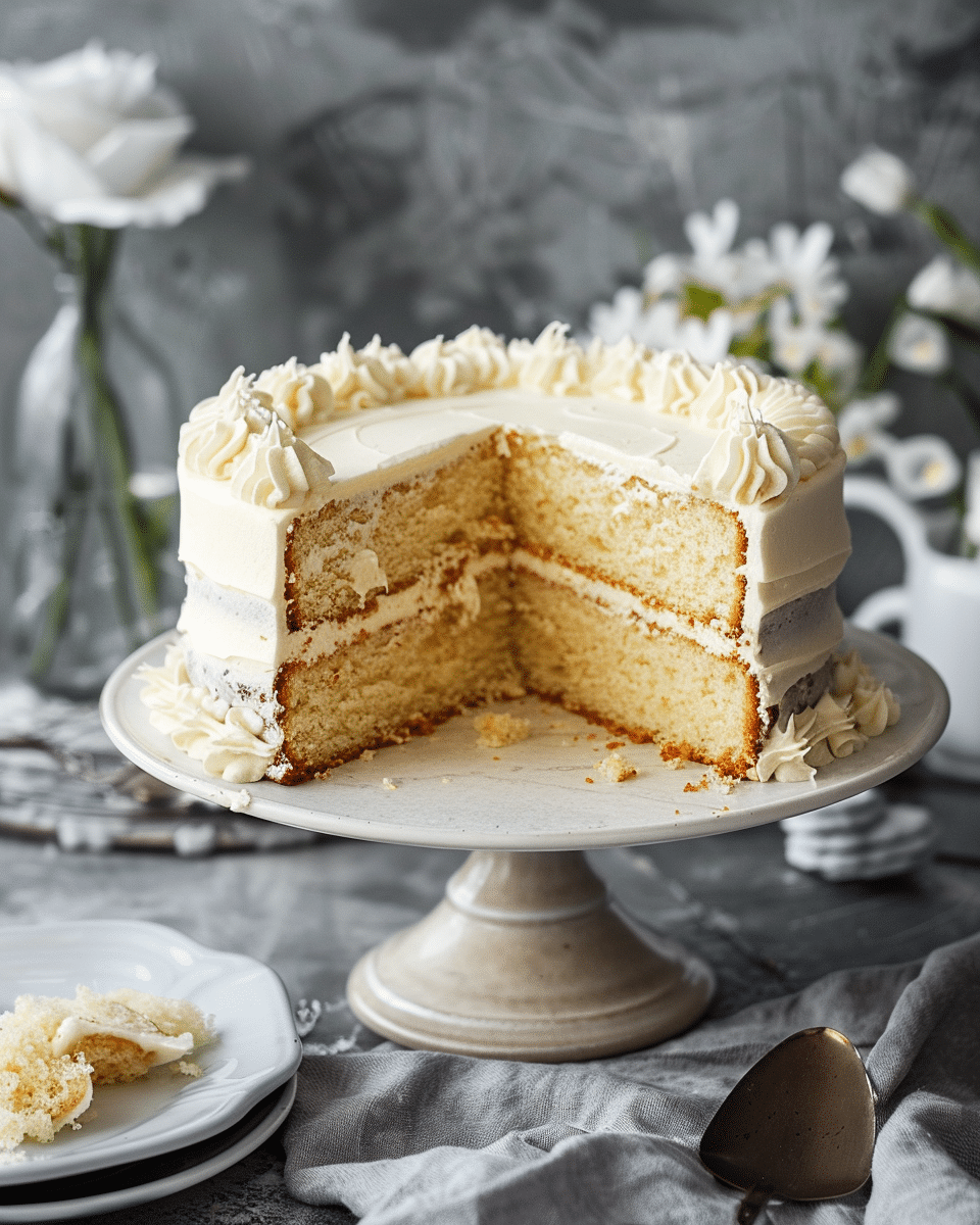 Oil-Based Vanilla Cake