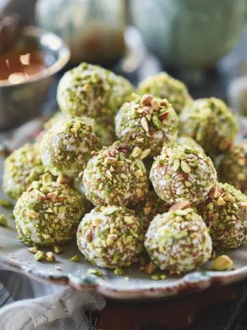 Ricotta Pistachio Honey Bites