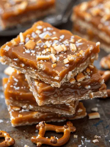 Salted Caramel Pretzel Bars