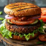 Smoky Vegan Bean Burgers