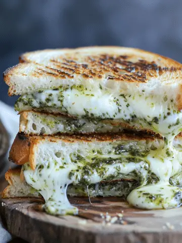 Sourdough Pesto Grilled Cheese