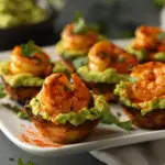Spicy Shrimp Guacamole Bites