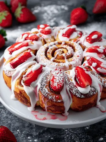 Strawberry Cinnamon Rolls